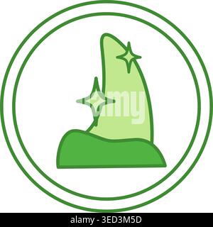 Green Label Oral Health. Vector Icon. Cat's Food Properties. Food Packaging Sticker Stock Vector
