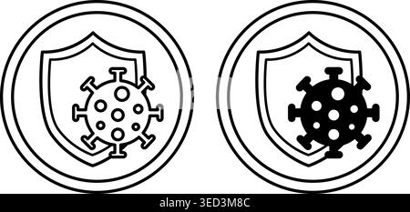 Strong Immunity Labels. Black and White Vector Icons. Cat's Food Properties. Food Packaging Label Stock Vector
