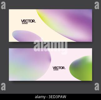 Calm and serene design featuring gentle color transitions and soft contours Stock Vector