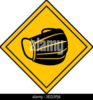Yellow Sign Face Mask Required. Vector Icon. Warning Sign. Masks Required While Indoors. Medical Concept Stock Vector