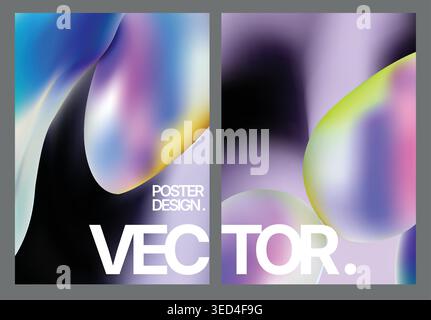 Colorful swirling lights enhance vibrant club and festival advertising Stock Vector