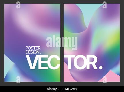 Serene pastel design with soft glows and delicate bokeh patterns Stock Vector