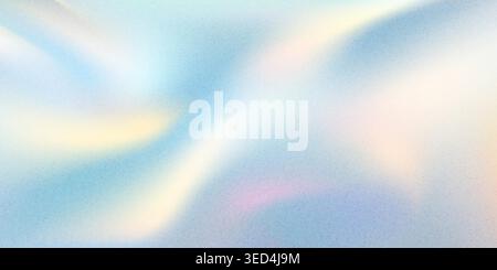 Silk texture bg, bling gradient banner. Neutral clean iridescent metal hologram. Pink blue liquid watercolor, spring pearl gradation, generic prism Stock Vector