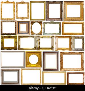Picture frames isolated on white background Stock Photo