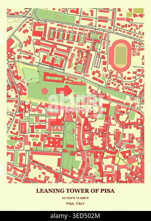 Leaning Tower of Pisa - Italy | World famous buildings vector ...