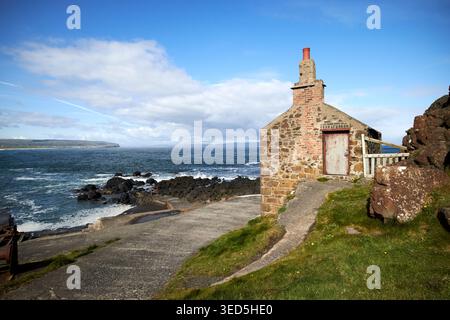 berne salmon fishery fishermans cottage portstewart, county derry, northern ireland, uk Stock Photo