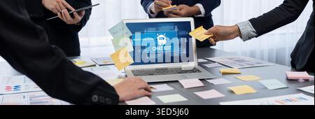 Chatbot software application for brisk online business that automatically reply to customer questions Stock Photo