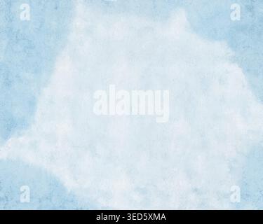 Blue watercolor overlay with icy texture and frosty details. Abstract winter background with soft gradient wash, frozen surface and subtle brush strokes. Light aqua tones on paper Stock Vector