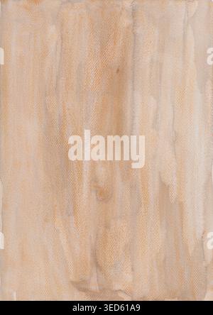 High-resolution scan of a real A4 sheet hand-painted with watercolor. Soft pigment transitions, visible brush strokes and authentic paper texture make Stock Photo