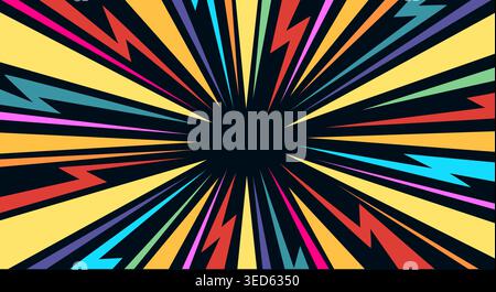 Blast lightning explosion Stock Vector