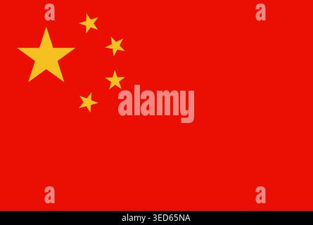 Flag of China. China National Flag. Vector Illustration. Stock Vector