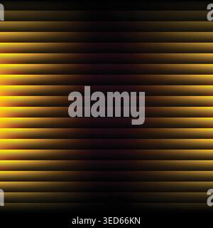 Luxury gold gradient stripes on dark background. Elegant modern wallpaper with metallic glow and shadow Stock Vector