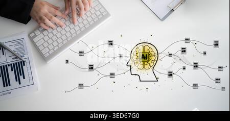 AI transforms how we manage digital data. From smart indexing to AI-driven search, file handling becomes intelligent. AI file management improves Stock Photo