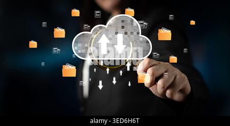 Cloud computing enables digital growth with secure data storage, scalable infrastructure, and strategic cloud-based business solutions. Latch Stock Photo