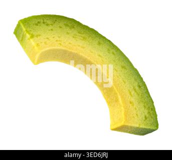 Avocado slice isolated on white background Stock Photo