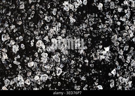 Ice crystals cubes effect macro Stock Photo