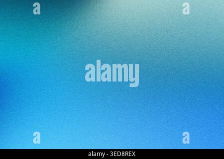 Abstract blue and cyan gradient background with subtle grainy texture and soft light Stock Photo