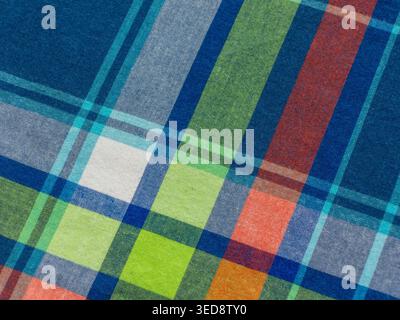 Colorful cage cotton macro texture background Stock Photo