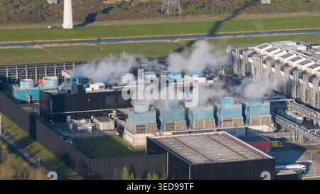Aerial View of Eemshaven Hyperscale Data Center Stock Photo