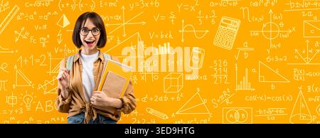 Students Explore Math Concepts With Engaging Visuals in a Collaborative Classroom Stock Photo