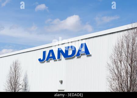 Janda headquarters on Northwest Drive in Mississauga, Ontario, Canada. Stock Photo