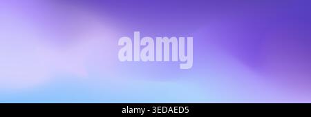 Abstract gradient background with soft purple blue blur. Smooth pastel tones and light waves. Minimal modern backdrop for web, branding or Stock Vector