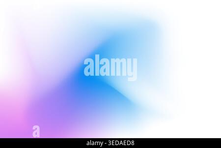 Soft gradient background with colorful mesh. Abstract blur with smooth light transition. White texture with color effect. Modern minimal backdrop for Stock Vector