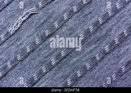 Vintage drawstring wool fabric background Stock Photo