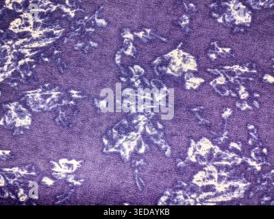 Gradient white smoke on purple fabric texture macro Stock Photo