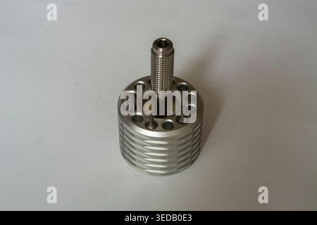 Screwdriver in a stand with bits tools for work and hobby Stock Photo