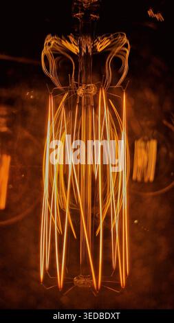 Edison light bulb. Designer incandescent lamp Stock Photo