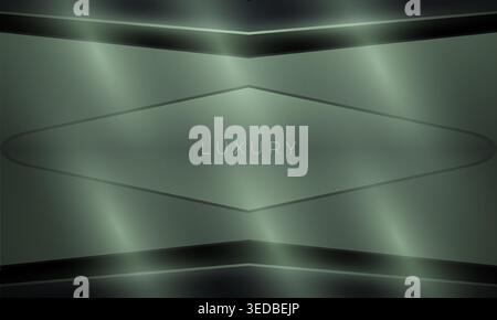 Abstract emerald gradient background. Minimal geometric composition in green tones with soft highlights. Clean and sophisticated look for branding Stock Vector
