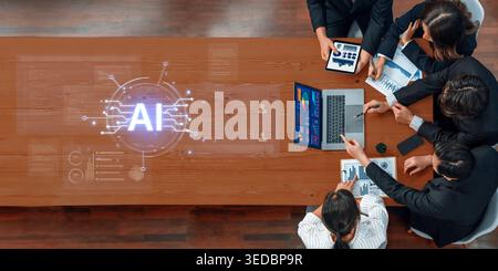 Futuristic software development concept featuring AI pair programmer, automated AI code generation, and real-time AI debugging. Ideal for DevOps and Stock Photo