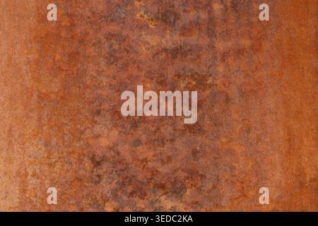Horizontal Rusted Metal Sheet Texture Background Stock Photo