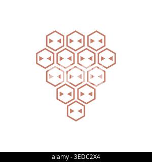 Abstract geometric pattern design, modern decorative background vector Stock Vector