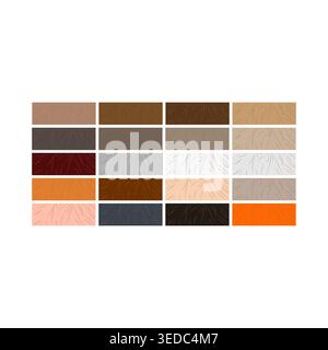 Wood texture background vector, natural wooden surface pattern Stock Vector