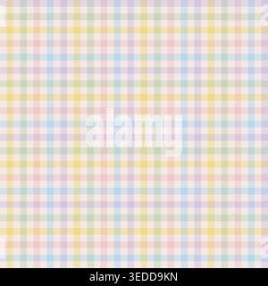 Summer Gingham Seamless Pattern for tablecloth, dress, skirt, napkin, or other textile design. Vector design. Stock Vector