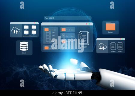 Artificial intelligence supports file organization and project folder management for improved structure and workflow Parse Stock Photo