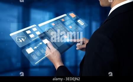 Digital folder organization improves server file structure, enhances workflow, and supports system management Parse Stock Photo