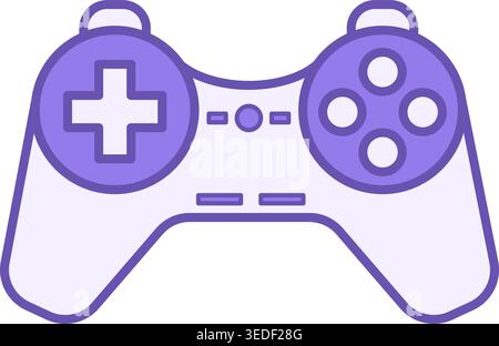 Colored Computer Joystick Icon. Joystick Vector Icon for Video Games. Game Console Symbol Stock Vector