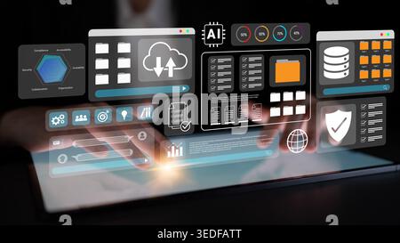Digital file management system improves collaboration, enhances workflow, and supports secure cloud storage Parse Stock Photo