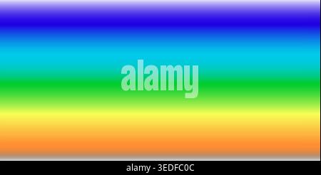 Rainbow rgb gradient background, red, yellow, green, blue colored wallpaper vector. Electromagnetic spectrum. Sun light ultraviolet colors. Multicolor Stock Vector