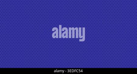 Sports blue jersey texture background. Seamless mesh fabric pattern with small perforated holes and subtle shadows. Realistic vector illustration for Stock Vector