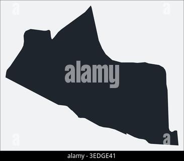 Special Region of Yogyakarta, Indonesia map. Just a simple border map. Shape of the region. Flat boundary outline. Vector illustration. Stock Vector