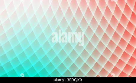 Abstract geometric background modern diamond grid overlay with vibrant red and teal gradient and soft glowing light effects for professional design Stock Vector