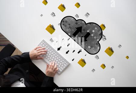Cloud computing enables digital growth with secure data storage, scalable infrastructure, and strategic cloud-based business solutions. Latch Stock Photo