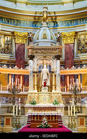 The statues of St. Stephen’s Cathedral in Budapest exemplify detailed ...