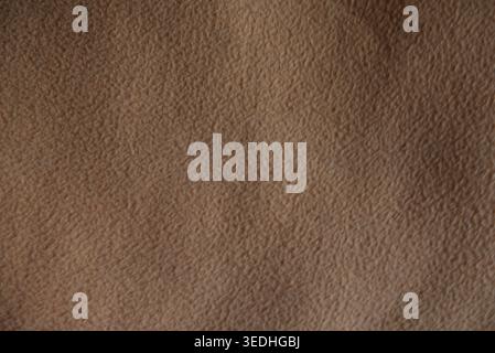 Soft Brown Fleece Fabric Texture Background Stock Photo