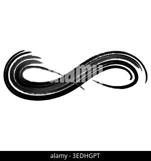 Watercolor Infinity Sign Grunge Eternity Symbol Stock Vector