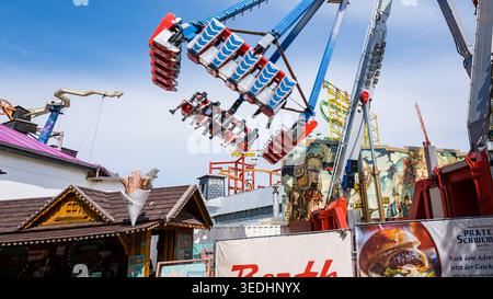 Funfair rides at Prater Vienna ultra-high resolution Stock Photo